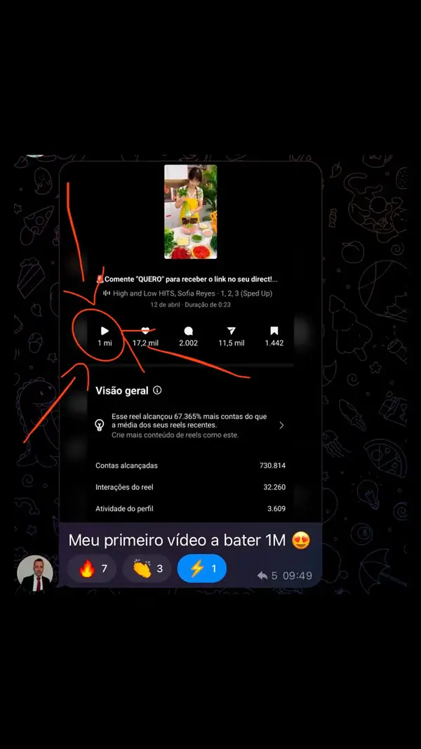 Print de depoimento de aluna do Método Afiliado Viral PRO
